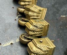Solid Brass Lion Paw/Claw Castors