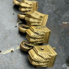 Solid Brass Lion Paw/Claw Castors