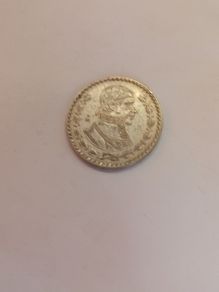 1959  Silver Mexican 1 Peso Coin