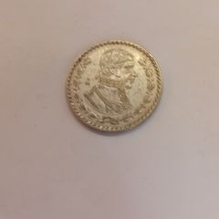 1959  Silver Mexican 1 Peso Coin