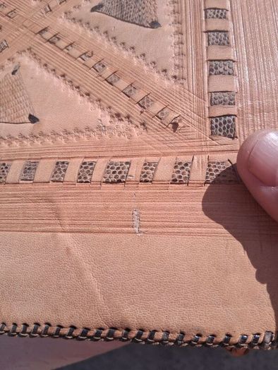 Hand Tooled Leather Presentation Folder