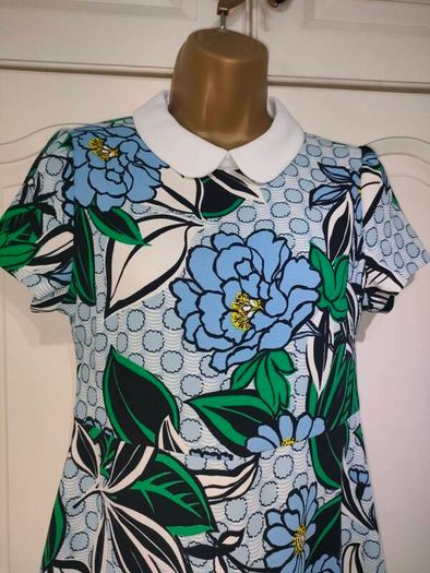 60s retro style floral mini dress size 8 Postage included