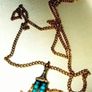 Vintage 9ct Tibetan Prayer Wheel Pendant & 22" Chain Image 9