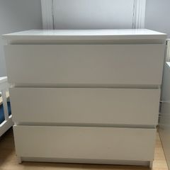IKEA MALM Chest of 3 Drawers, White