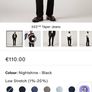 Mens Levis 502" Taper Jeans in black. Image 2