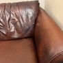 Brown 3 Seater leather couch Image 8