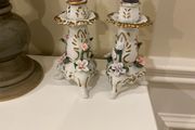 Vintage petite pair of  candle  stick holders