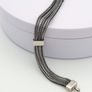 Vintage Multi-Strand 925 Silver Foxtail Bracelet Image 6