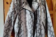 Faux snakeskin jacket