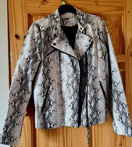 Faux snakeskin jacket