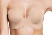 Wonderbra Women's Ultimate Plunge push up Strapless Everyday Bra Beige 38E