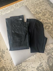 Subdued trousers and hollister yoga pants