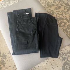 Subdued trousers and hollister yoga pants