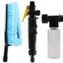BRAND NEW Car Wash Brush Hose Adapter Vehicle Truck Cleaning Water Spray Nozzle Handle Brush Car Wash Sponges Tools Wheel Washing Brush Image 2
