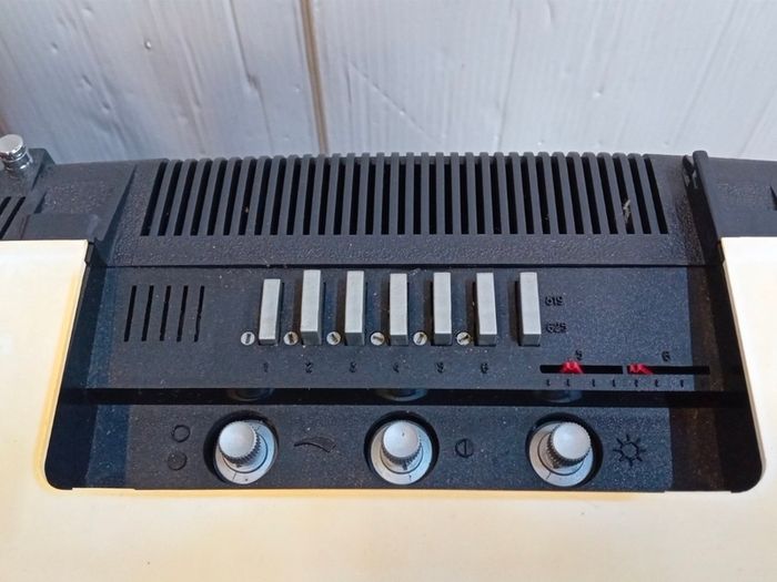 Mid-20th Century Black + White Portable Television