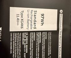BRAND NEW Dell XPS 17 / Precision 97Wh Battery (XG4K6) + Tools