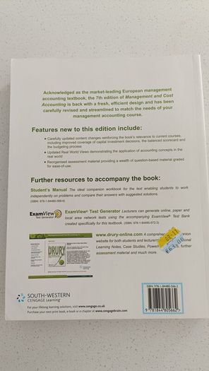 management and cost accounting book