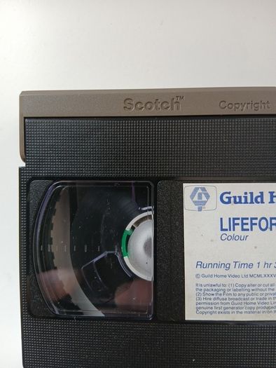 Lifeforce VHS Film On A High Grade Scotch Cassette.