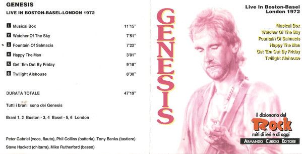 Genesis  - Abacab ; I Know What I Live ; Live in Boston Base London ;  and Steve Hackett Genesis Revisited CDs