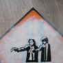 Banksy Reproduction Sheet Metal Road Sign Pulp Fiction Image 5