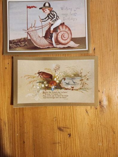 Beautiful Set Of 25 Reproduction  Vicorian Greeting Cards Of The Period 1860-1890 In Presentation Box. In Very Good Condition.