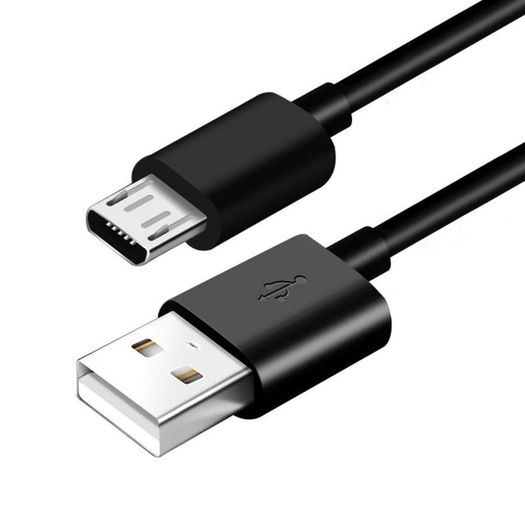 New 1m Micro USB Cable Charge Male A to Micro USB Male B Charger Black Lead #905
