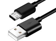 main image for ad New 1m Micro USB Cable Charge Male A to Micro USB Male B Charger Black Lead #905