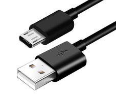 New 1m Micro USB Cable Charge Male A to Micro USB Male B Charger Black Lead #905