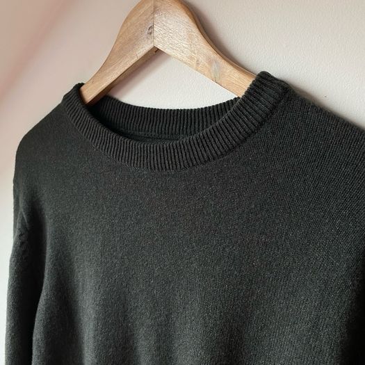 M&S Lambswool Green Sweater