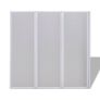 Shower Bath Screen Wall 141 x 132 cm 3 Panels Foldable Image 3