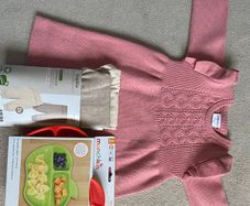 Baby dress, plates, joggers only 10 euro
