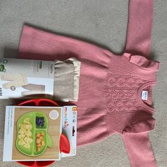 Baby dress, plates, joggers only 10 euro