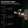 Sideboard Buffet, Storage Cabinet with Drawer, 3 Doors and Adjustable Shelf, Black Image 7