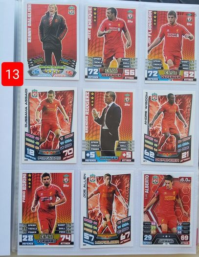 Liverpool Football Cards (116 Players)