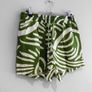 Pre Owned Primark Green & Cream Abstract Print Shorts Image 2
