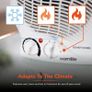 Thermo Fan Heater with 2 Heat Settings and Overheat Protection, White, 2000 W Image 6