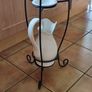 Vintage washbasin on a metal stand Image 8