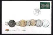 1997 Ireland Millennium of Irish Coinage Commemorative Stamp PNC (Philatelic Numismatic Cover)