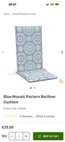 high-back chair cushion