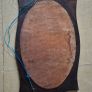 Old oak wall mirror Image 3