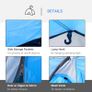 2-3 Man Tunnel Tents w/ Vestibule Camping Tent Porch Air Vents Rainfly Weather-Resistant Shelter Fishing Hiking Festival Shelter Home Image 5
