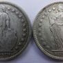 Helvetia Switzerland 2 Silver Swiss Minted Coins Image 3