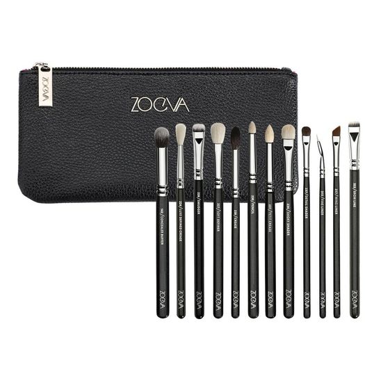 brand new 100% genuine Zoeva complete eye set 12 brushes + clutch