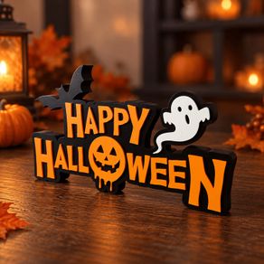 Happy Halloween Ghost Sign - 3D - Table Decor