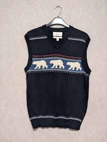 Knitted Cotton Gilet Size XS