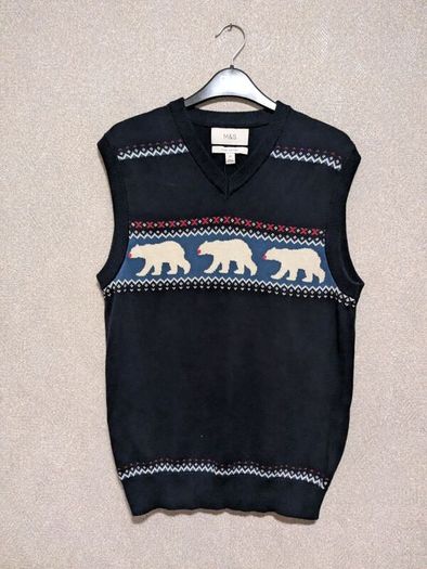 Knitted Cotton Gilet Size XS
