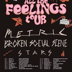 All The Feelings Tour - Metric, Broken Social Scene & Stars 3olympia Sept 9 - 1 VIP Gold Package Ticket