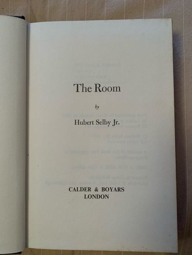 The Room, Hubert Selby Jr