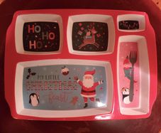 Child's Christmas Food Serving Tray (used).