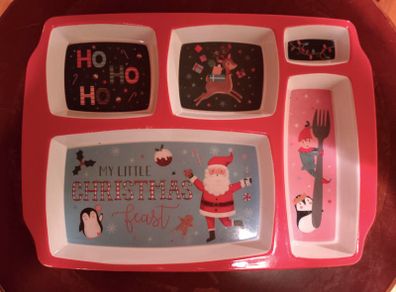 Child's Christmas Food Serving Tray (used).